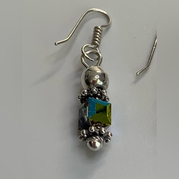 Silpada Sterling Silver & Iridescent Bead CATCH THE LIGHT Bracelet/Earring Set - Picture 11 of 16